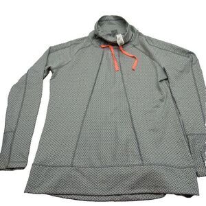 Avalanche Sweatshirt Womens XL Gray Geometric Cowl Performance Pullover READ NWD